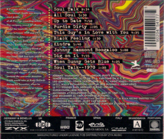 Johnny Hammond - Johnny "Hammond" Smith (CD) Image