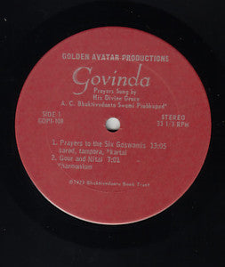 A.C. Bhaktivedanta Swami Prabhupada - Govinda (Vinyl) Image