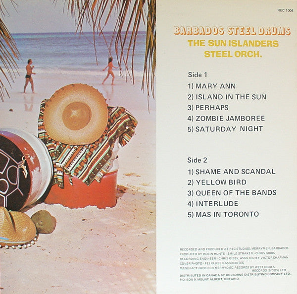 Sun Islanders Steel Orchestra, The - Barbados Steel Drums (Vinyl) Image