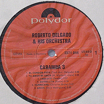 Roberto Delgado & His Orchestra - Caramba 3 (Vinyl)