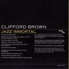 Clifford Brown featuring Zoot Sims - Jazz Immortal (CD)