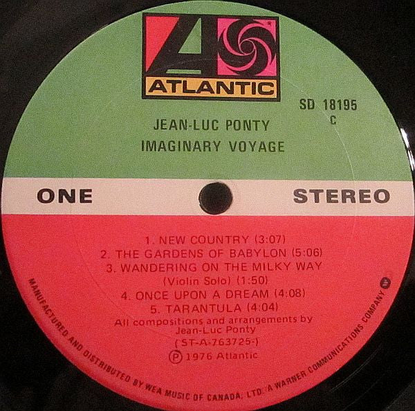 Jean-Luc Ponty - Imaginary Voyage (Vinyl)