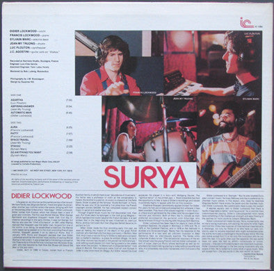 Didier Lockwood - Surya (Vinyl)