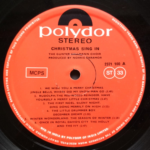 GÃ¼nter Kallmann Chor - Christmas Sing-In With The Gunter Kallmann Choir (Vinyl) Image