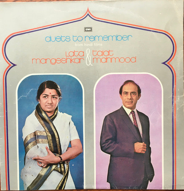 Lata Mangeshkar, Talat Mahmood - Duets To Remember (From Hindi Films) (Vinyl) Image