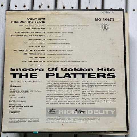 Platters, The - Encore Of Golden Hits (Vinyl)