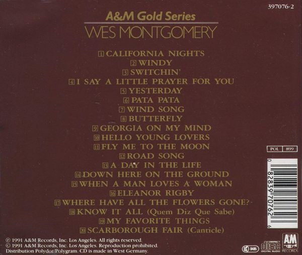 Wes Montgomery - Wes Montgomery (CD) Image