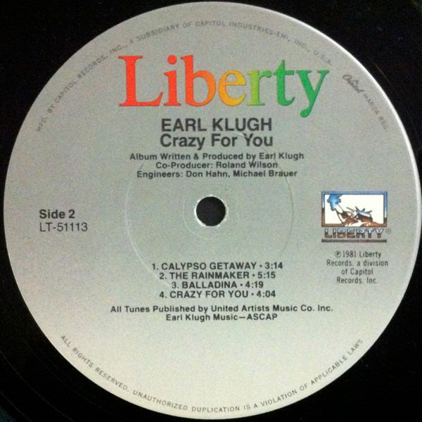 Earl Klugh - Crazy For You (Vinyl) Image