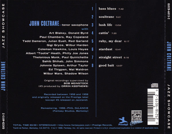 John Coltrane - Jazz Showcase (CD) Image