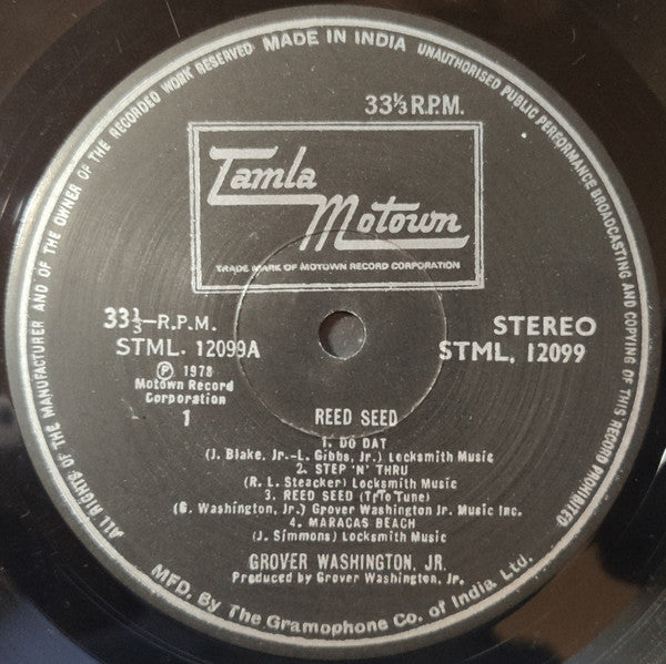 Grover Washington, Jr. - Reed Seed (Vinyl) Image
