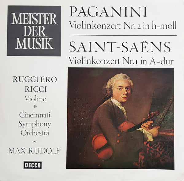 NiccolÃ² Paganini, Camille Saint-SaÃ«ns, Ruggiero Ricci, Max Rudolf - Paganini: Violinkonzert Nr. 2 H-moll, Saint-SaÃ«ns: Violinkonzert Nr. 1 A-dur (Vinyl) Image