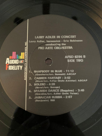 Larry Adler, Francis Chagrin - Larry Adler In Concert (Vinyl) Image