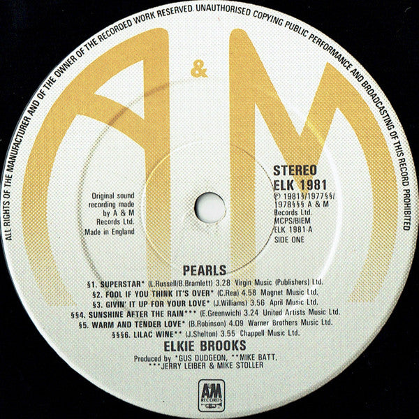 Elkie Brooks - Pearls (Vinyl) Image