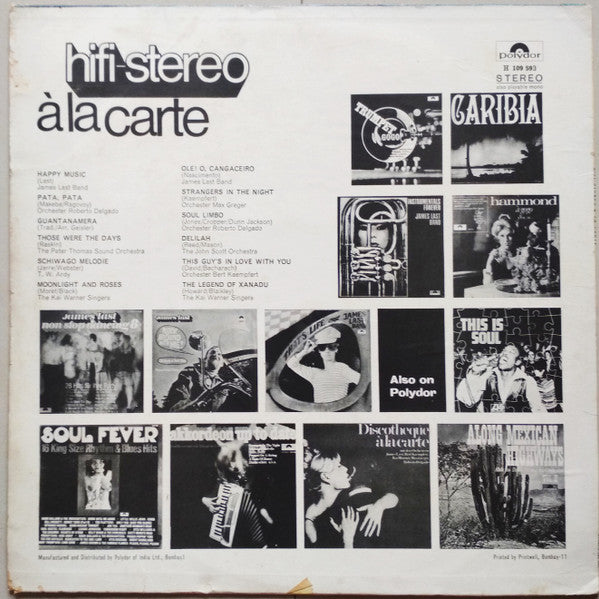 Various - Hifi-Stereo A La Carte (Vinyl) Image