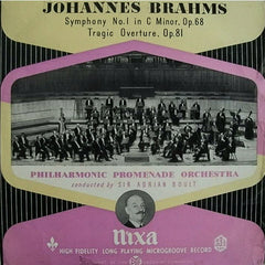 Johannes Brahms - Sir Adrian Boult, London Philharmonic Orchestra, The - Symphony No.1 C Minor, Op.68; Tragic Overture Op.81 (Vinyl) Image