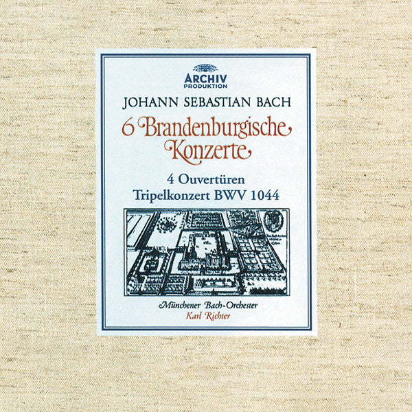 Johann Sebastian Bach – Münchener Bach-Orchester, Karl Richter - 6 Brandenburgische Konzerte, 4 Oüverturen, Tripelkonzert BWV 1044 (CD) (3)