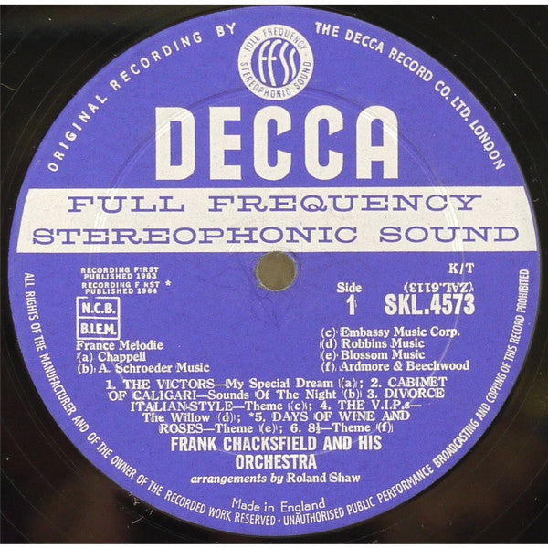 Frank Chacksfield & His Orchestra - The Victors And Other Themes (Vinyl) Image