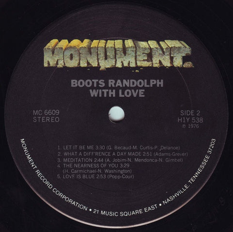 Boots Randolph - ... With Love (Vinyl)