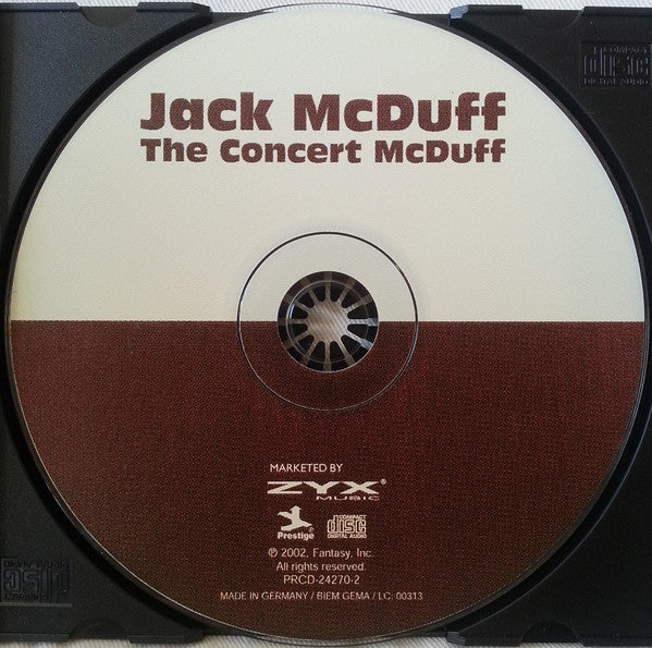 Brother Jack McDuff - The Concert McDuff (CD) Image