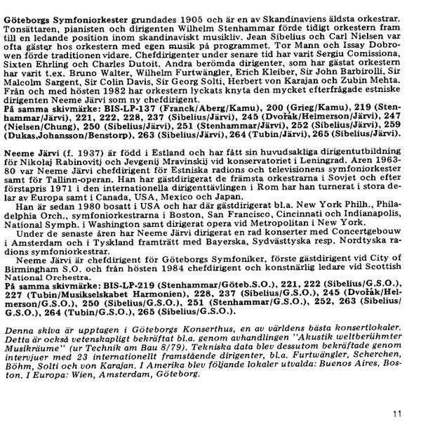 Jean Sibelius, GÃ¶teborgs Symfoniker / Neeme JÃ¤rvi - Symphony Nr. 1 E Minor Op. 39 / Finlandia Op. 26:7 (CD) Image