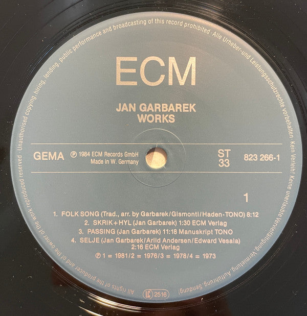 Jan Garbarek - Works (Vinyl) Image