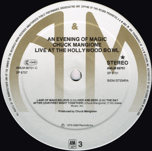 Chuck Mangione - Live At The Hollywood Bowl (An Evening Of Magic) (Vinyl) (2)