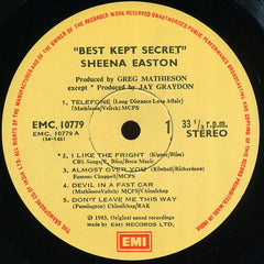 Sheena Easton - Best Kept Secret (Vinyl)