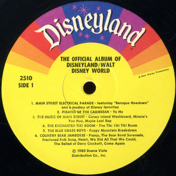 Various - The Official Album Of Disneyland/Walt Disney World (Vinyl)