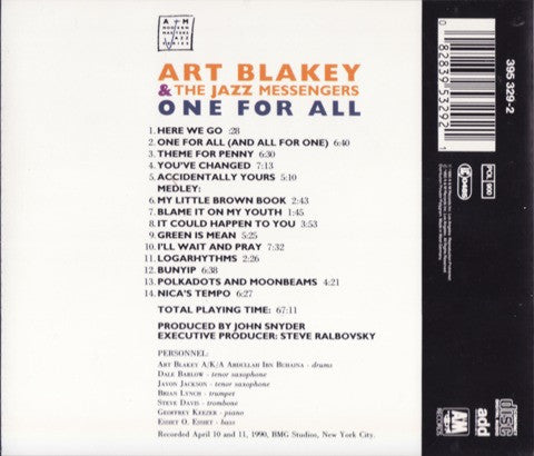 Art Blakey & The Jazz Messengers - One For All (CD) Image