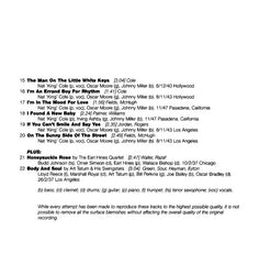 Nat King Cole - Body And Soul (CD)