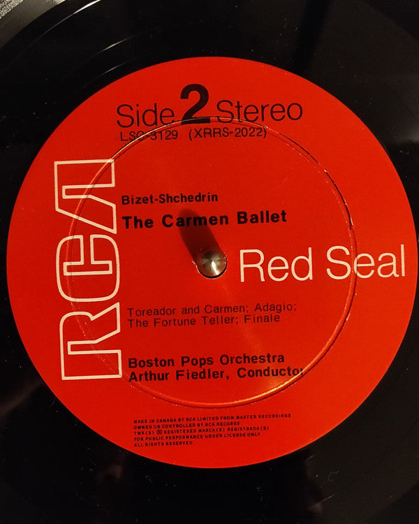 Georges Bizet - Ð Ð¾Ð´Ð¸Ð¾Ð½ Ð©ÐµÐ´Ñ€Ð¸Ð½, Arthur Fiedler, Boston Pops Orchestra, The - The Carmen Ballet (Vinyl) Image