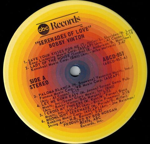 Bobby Vinton - Serenades Of Love (Vinyl) Image