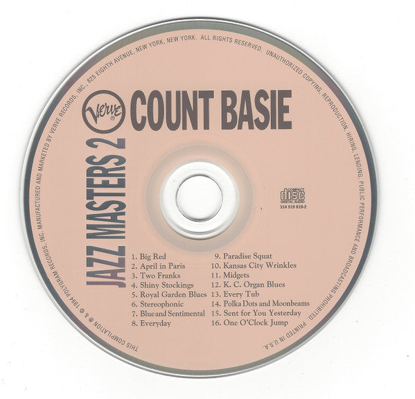 Count Basie - Verve Jazz Masters 2 (CD) Image