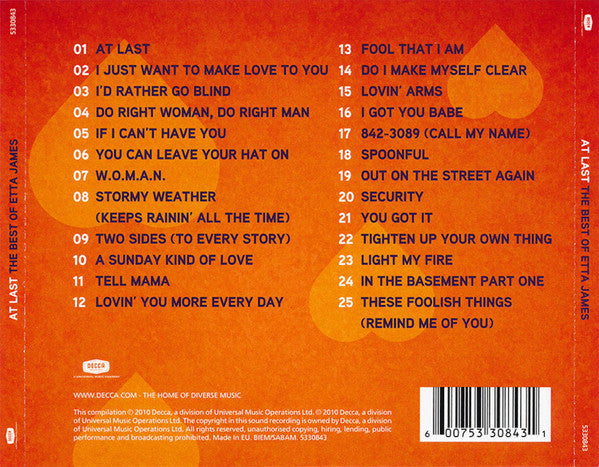 Etta James - At Last (The Best Of Etta James) (CD) Image