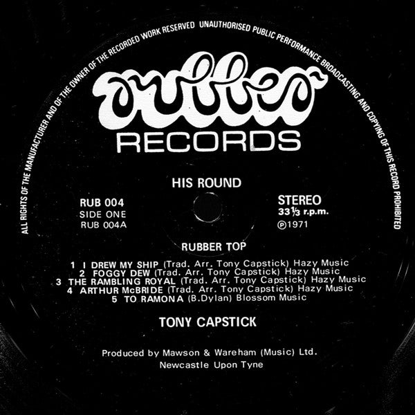 Tony Capstick With Hedgehog Pie - His Round (Vinyl) Image