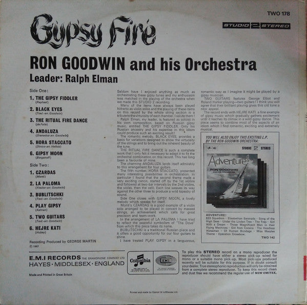 Ron Goodwin And His Orchestra - Gypsy Fire (Vinyl) Image