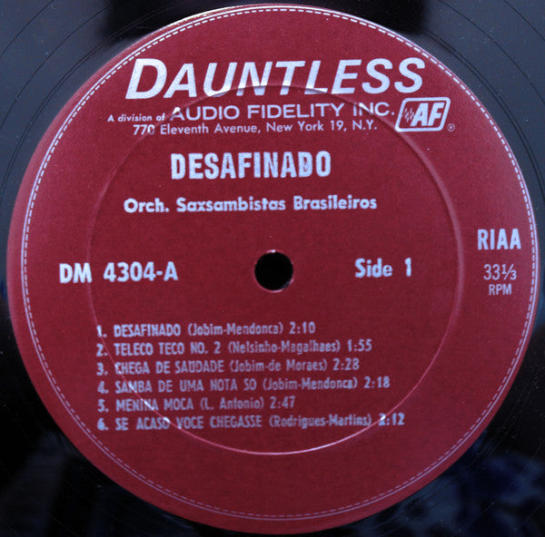 Os Saxsambistas Brasileiros - Desafinado (Vinyl)