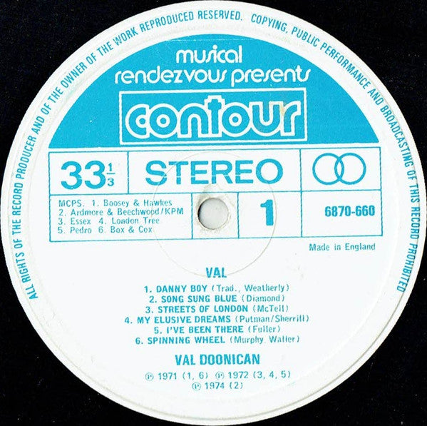 Val Doonican - Val (Vinyl) Image