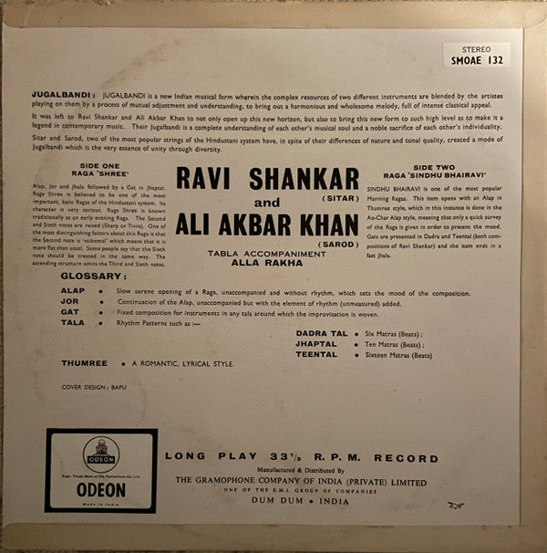 Ravi Shankar, Ali Akbar Khan, Alla Rakha - Shree / Sindhu Bhairavi (Vinyl)