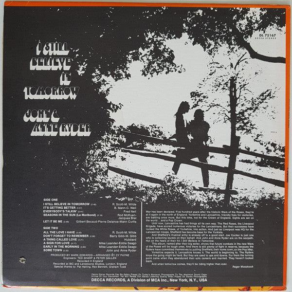 John & Anne Ryder - I Still Believe In Tomorrow (Vinyl)