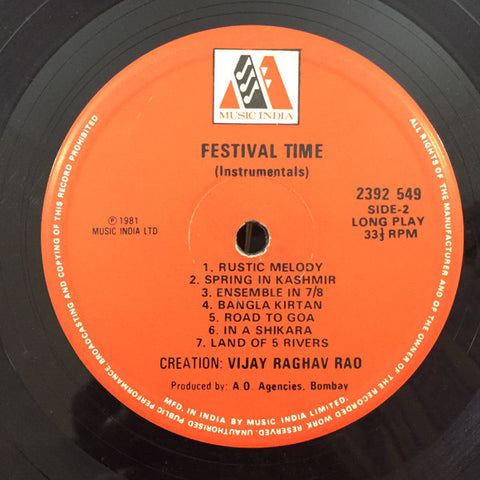 Vijay Raghav Rao - Festival Time (Vinyl)