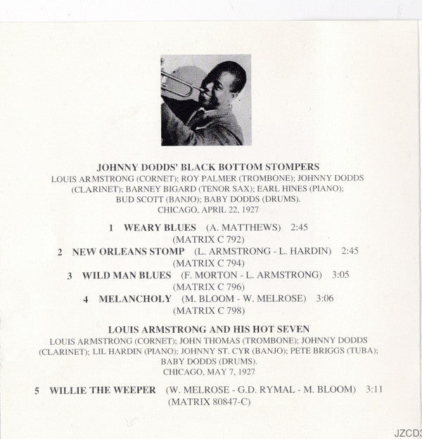 Louis Armstrong - The Complete Hot Seven Sides & Some Rarities (CD) Image