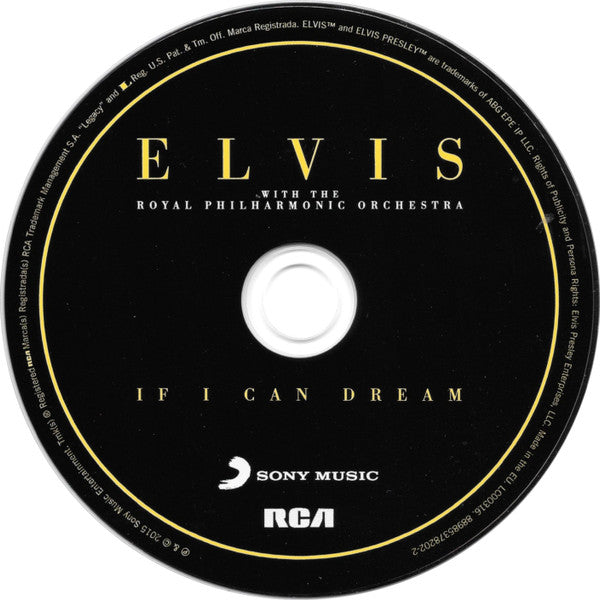 Elvis Presley With Royal Philharmonic Orchestra, The - The Wonder Of You & If I Can Dream (CD) (2)