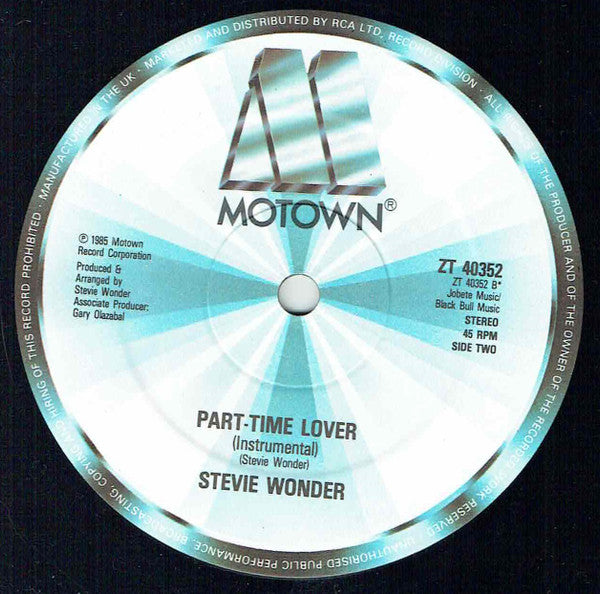 Stevie Wonder - Part-Time Lover (Vinyl)