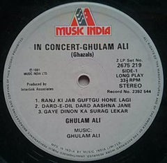 Ghulam Ali - In Concert (Ghazals) (Vinyl) (2)