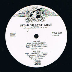 Vilayat Khan - Raga Tilak Kamod / Raga Bhairavi (Vinyl) Image