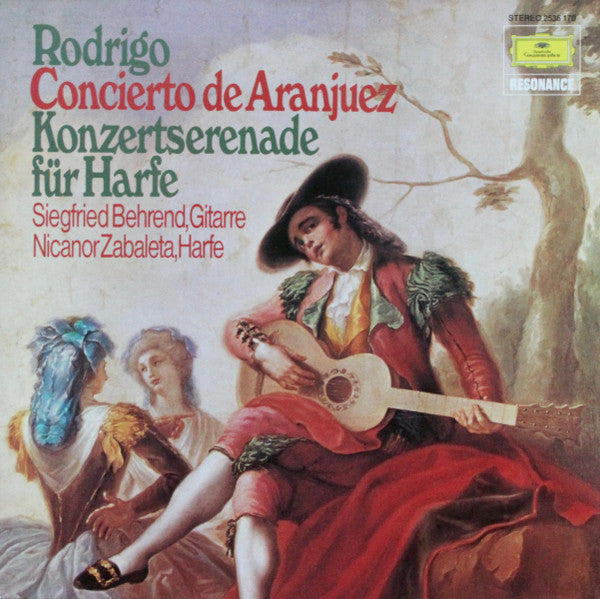 JoaquÃ­n Rodrigo, Siegfried Behrend, Nicanor Zabaleta - Concierto De Aranjuez / Konzertserenade FÃ¼r Harfe (Vinyl) Image