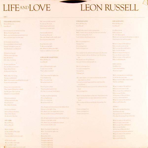 Leon Russell - Life And Love (Vinyl)