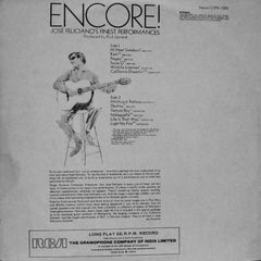 José Feliciano - Encore! Jose Feliciano's Finest Performances (Vinyl)