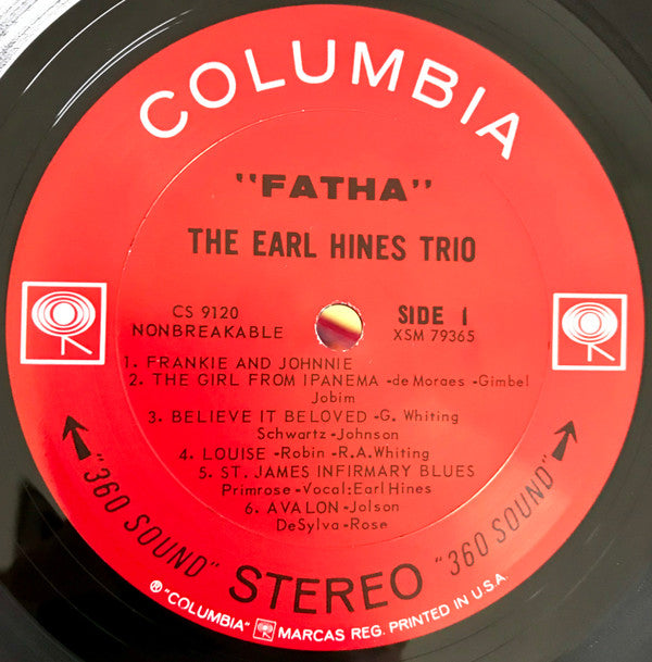 Earl Hines Trio, The - Fatha (Vinyl)